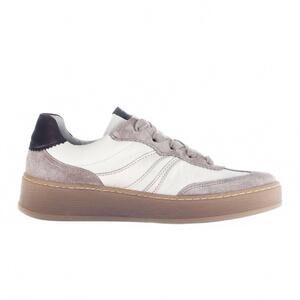 NEW GABOR women's wisteria retro sneaker in white / beige